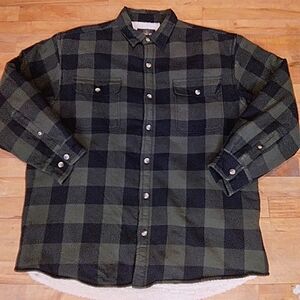 Red Head Insulated Flannel Men's Green and Black Checkered Shirt